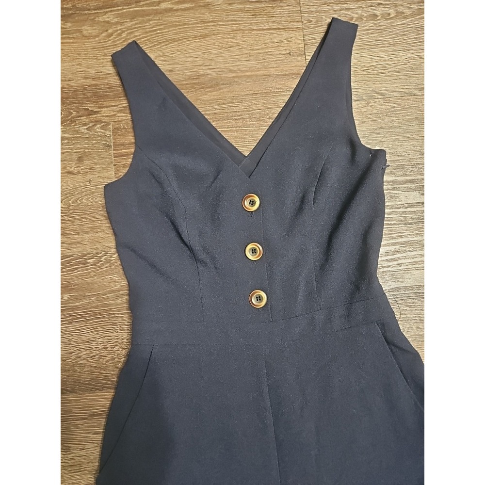 Chelsea 28 Sleeveless Cutout Back Navy Jumpsuit‎ Size 2 - Picture 4 of 14